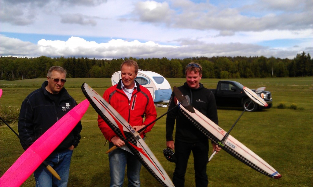 Pallen, fra venstre Morten Bremsrud, Lars Petter Eriksen og Leif Bjørgo
