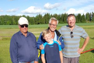 Pallen 20160619 1. plass Lennart 2. plass Aril 3. plass Alf Erik 4. plass Matias 